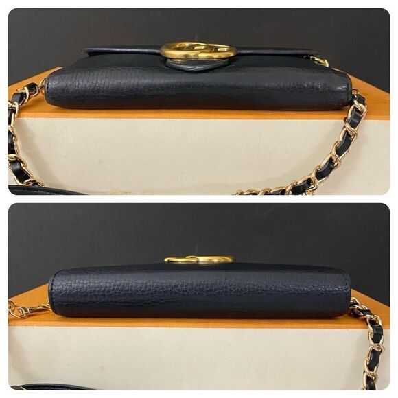 GUCCI GG Leather Long Wallet to Shoulder Bag 💼 Black - Picture 12 of 17